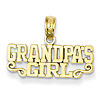 14k Yellow Gold Grandpa's Girl Pendant