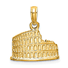 14k Yellow Gold Colosseum Pendant