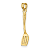 14k Yellow Gold 3-D Spatula Pendant