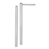 14k White Gold Slender Bar Earrings 1.37in