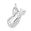 Sterling Silver 3/4in Golf Bag Charm