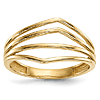 14kt Yellow Gold Four Bar Ring