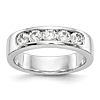 14k White Gold 3/4 ct True Origin Created Diamond Channel Set Ring