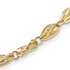 14kt Yellow Gold 18in Fancy Orb Link Necklace with Lobster Clasp