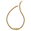 14k Yellow Gold Graduated Love Knot Link Necklace