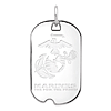 Sterling Silver U.S. Marine Corps Dog Tag Pendant