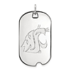 10kt White Gold Washington State University Dog Tag