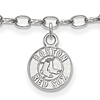 Sterling Silver 9in Boston Red Sox Anklet