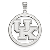 Sterling Silver 1in University of Kentucky Logo Pendant in Circle