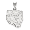 Sterling Silver University of Memphis Tiger Pendant 3/4in