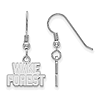 Wake Forest University Extra Small Dangle Earrings Sterling Silver