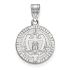 Sterling Silver Georgia Tech Crest Pendant 5/8in