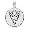 Sterling Silver 1in Marshall University Marco Round Enamel Pendant