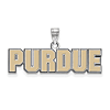 Sterling Silver Purdue University Enamel Pendant