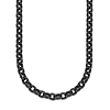 Black PVD Stainless Steel 20in Cable Chain Necklace 5.5mm Wide