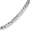 14kt White Gold 2.2mm Beveled Curb Chain