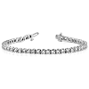 14k White Gold 2.8 ct Lab Grown Diamond Tennis Bracelet