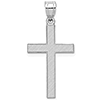 14kt White Gold 7/8in Latin Cross Pendant