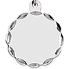 Sterling Silver 3/4in Engravable Disc Charm