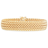 14k Yellow Gold Mesh Rice Bracelet 7in