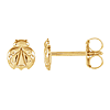 14k Yellow Gold Ladybug Stud Earrings