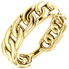 14kt Yellow Gold Stackable Curb Link Ring