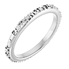 14k White Gold Faith Not Fear Ring