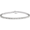 14k White Gold 4 ct tw Lab Grown Diamond Tennis Bracelet G-H Color SI1 Clarity