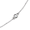 14kt White Gold 1/4 ct tw Five Diamond Station Necklace