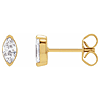 14k Yellow Gold 1/2 ct tw Lab-Grown Diamond Marquise Stud Earrings