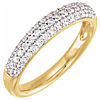 14k Yellow Gold .50 ct tw Lab-Grown Diamond Accented Ring