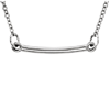 14kt White Gold TinyPosh Bar 18in Necklace