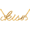 14kt Yellow Gold Kiss 16 1/2in Necklace