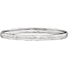 14kt White Gold 7 1/2in Hammered Bangle Bracelet