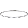 14k White Gold 1.5 ct tw Lab-Grow Diamond Flexible Bangle Bracelet