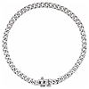 14k White Gold Ladies' 0.50 ct tw Diamond Curb Link Bracelet
