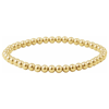 14k Yellow Gold-Filled Elastic Bead Bracelet 4mm